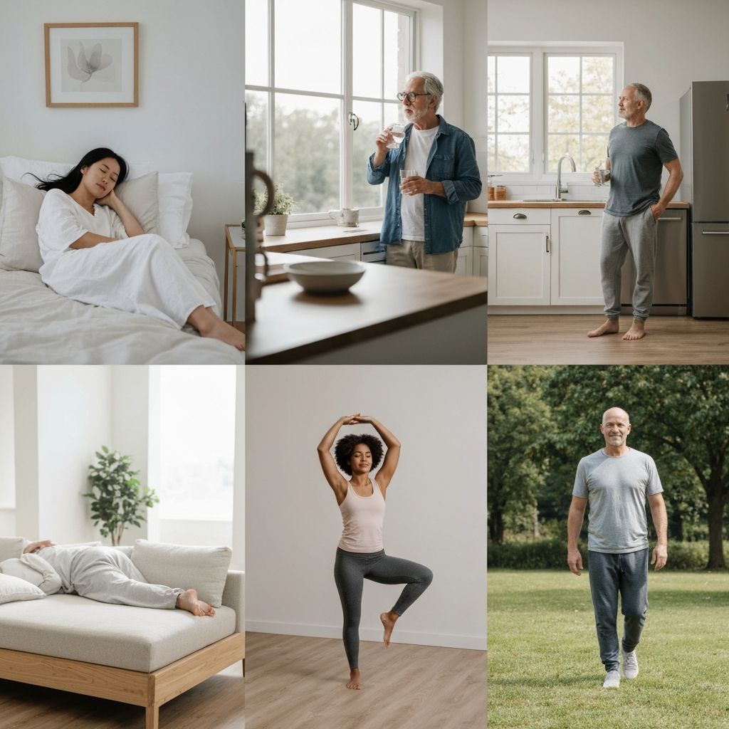 People in healthy daily activities